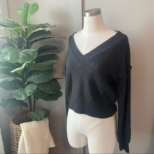 Charcoal, Quilted Sweater 🪶